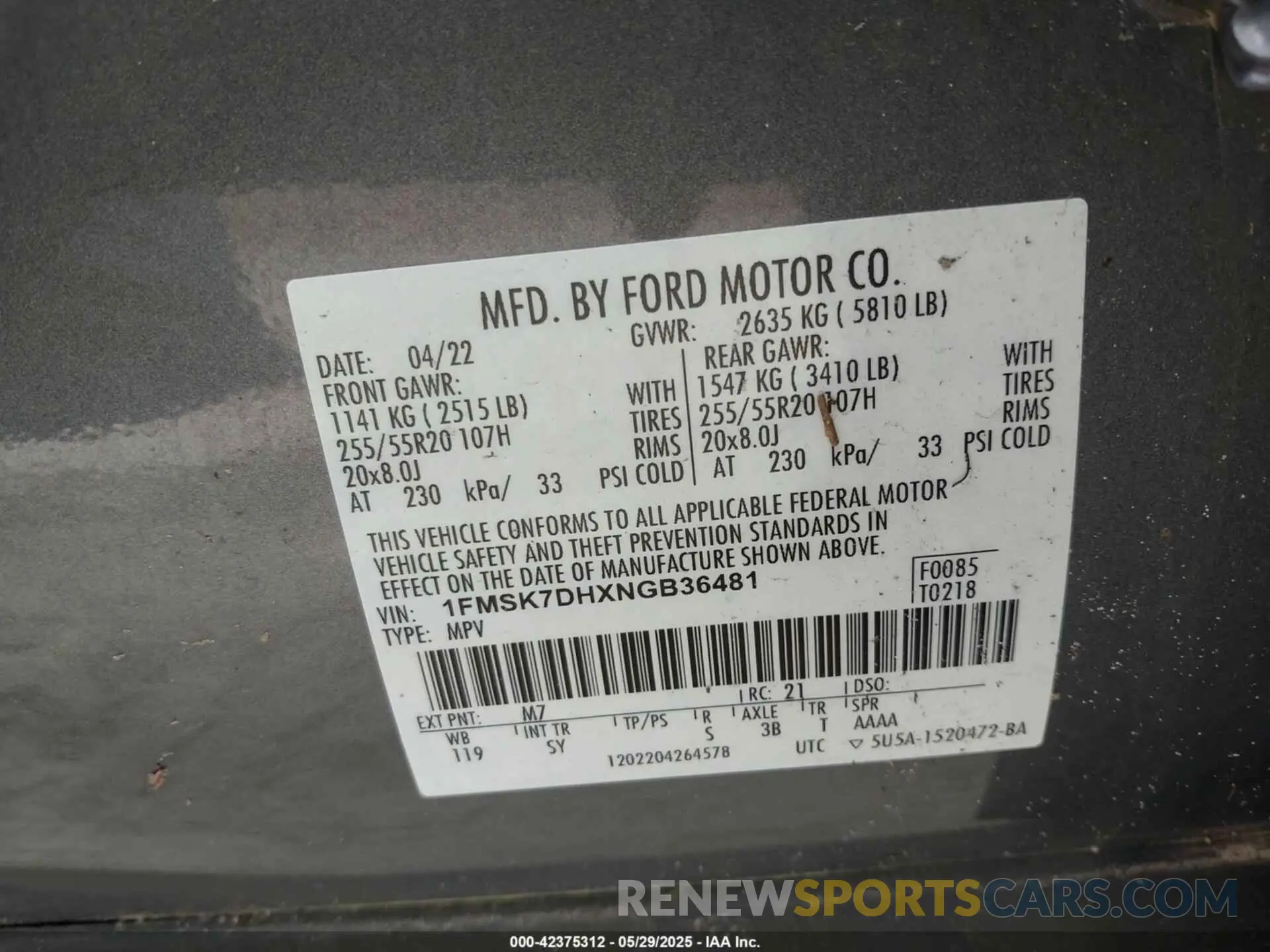 9 Photograph of a damaged car 1FMSK7DHXNGB36481 FORD EXPLORER 2022