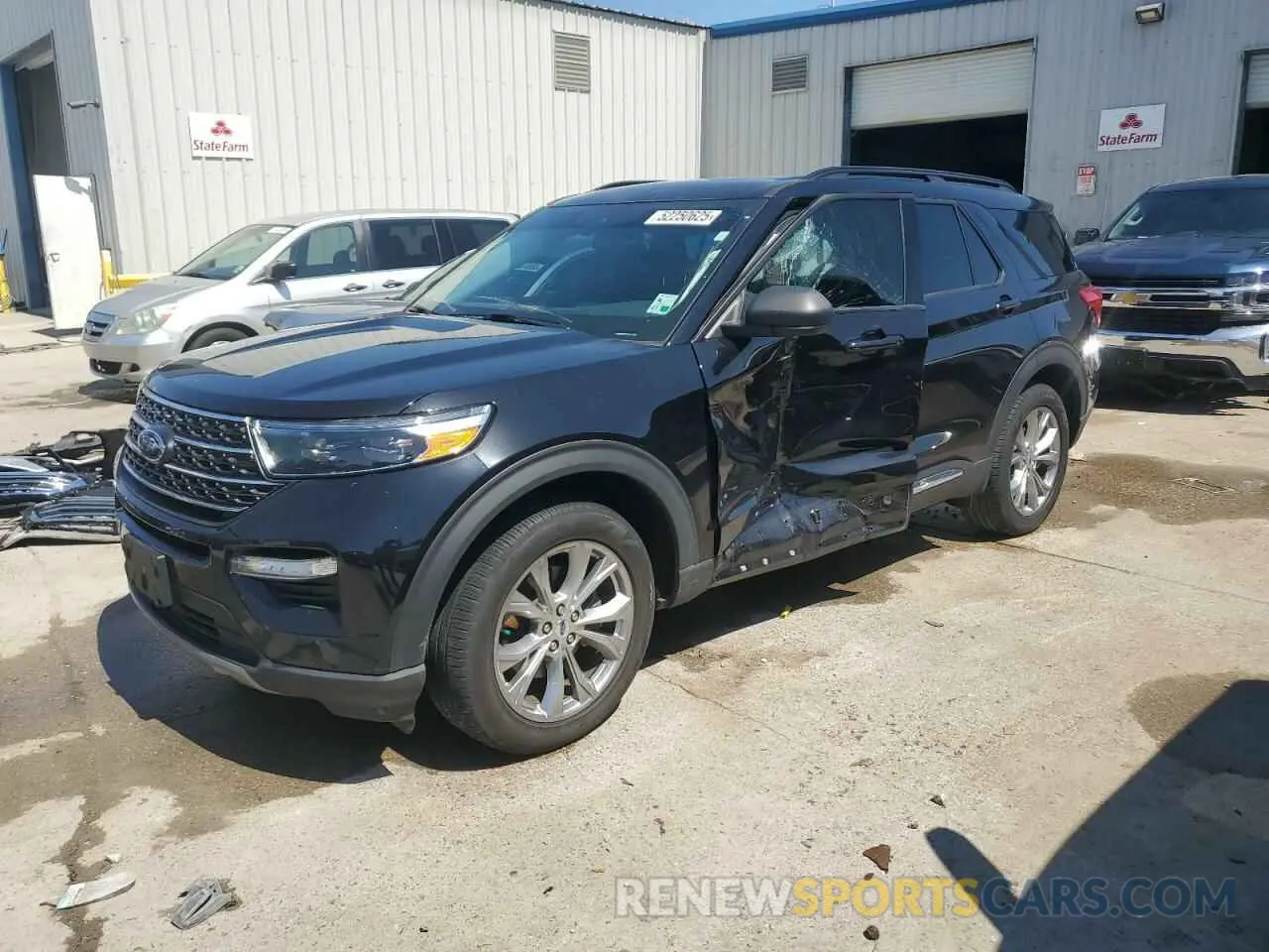 1 Photograph of a damaged car 1FMSK7DHXNGC43658 FORD EXPLORER 2022