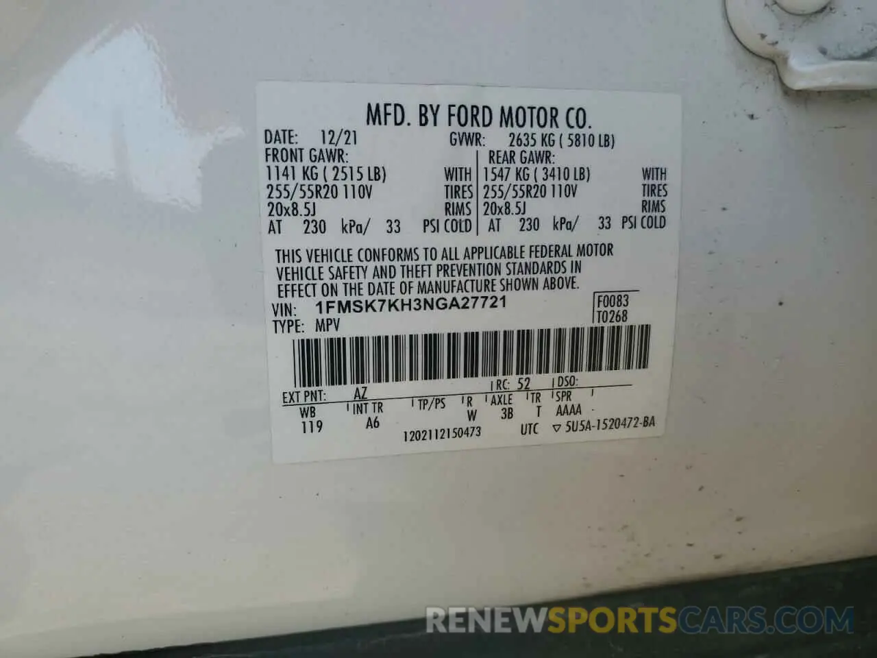 15 Photograph of a damaged car 1FMSK7KH3NGA27721 FORD EXPLORER 2022
