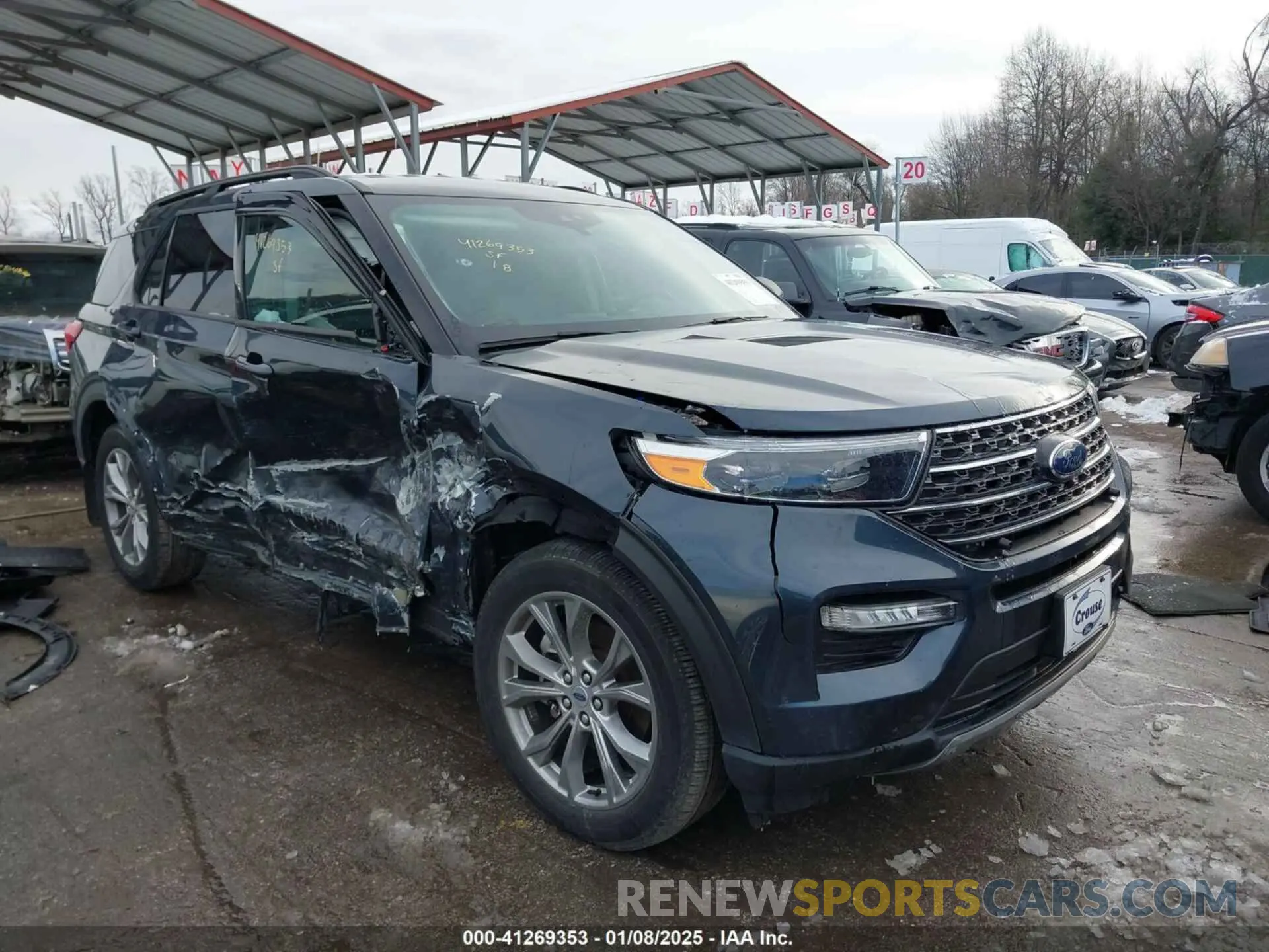 1 Photograph of a damaged car 1FMSK8DHXNGA90818 FORD EXPLORER 2022