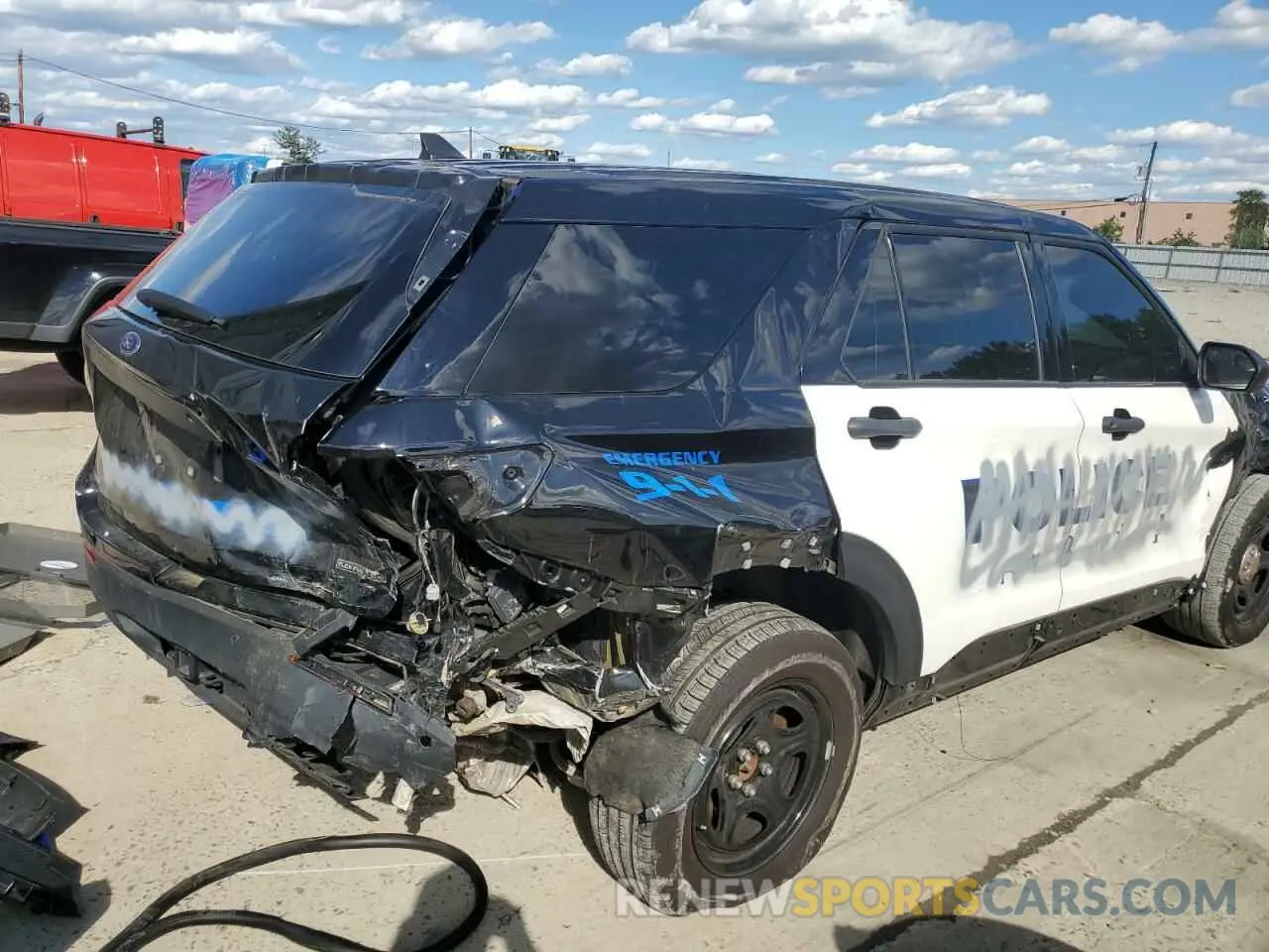 3 Photograph of a damaged car 1FM5K8AB4PGA20067 FORD EXPLORER 2023