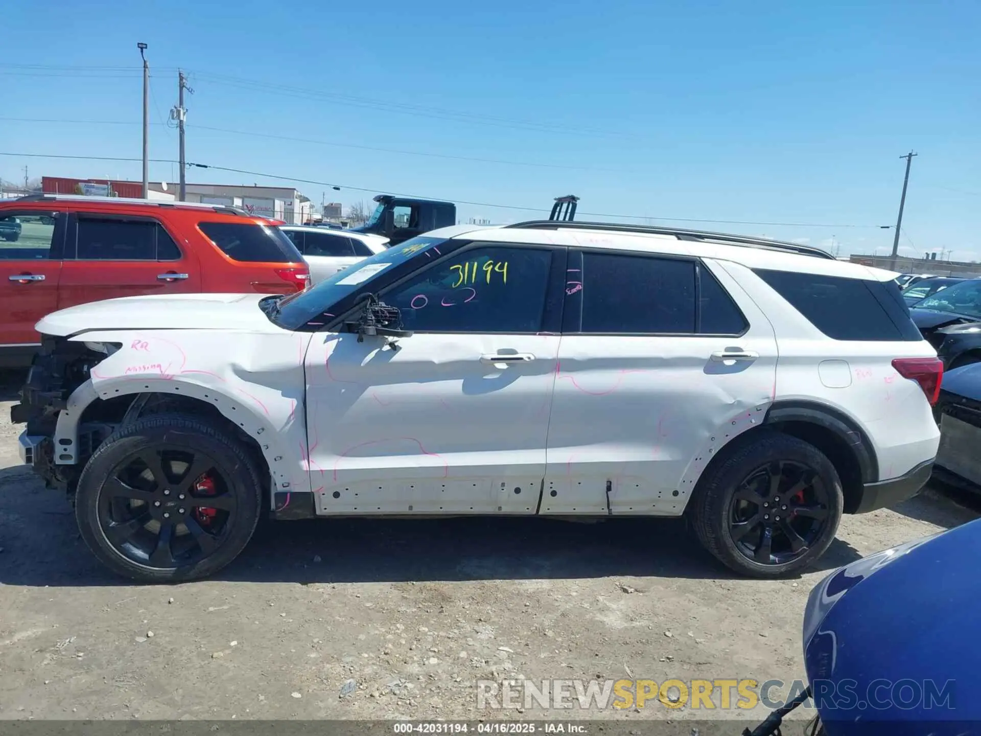 14 Photograph of a damaged car 1FM5K8GC5PGA75076 FORD EXPLORER 2023