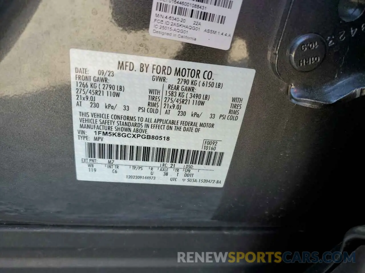 12 Photograph of a damaged car 1FM5K8GCXPGB80518 FORD EXPLORER 2023