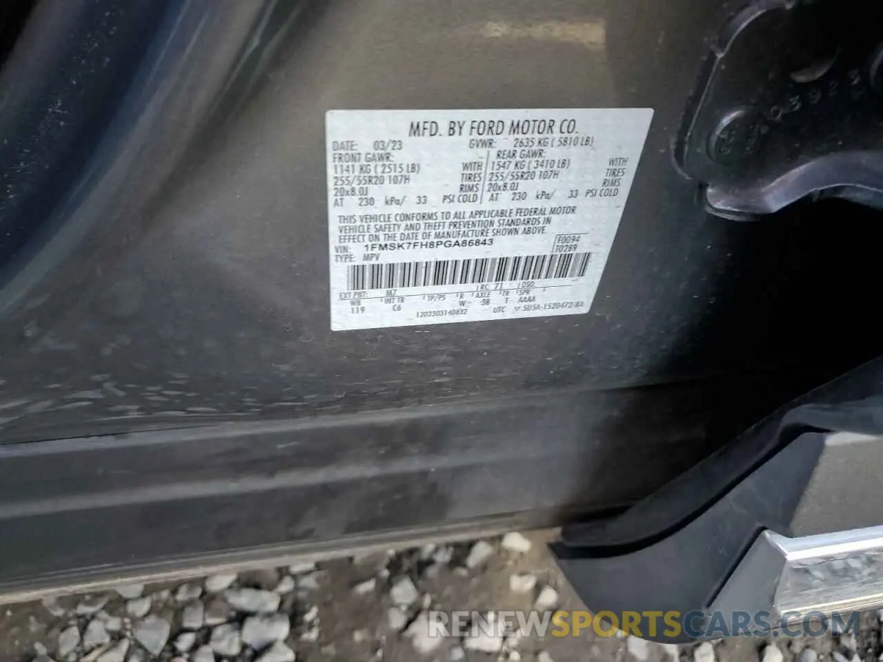 12 Photograph of a damaged car 1FMSK7FH8PGA86843 FORD EXPLORER 2023