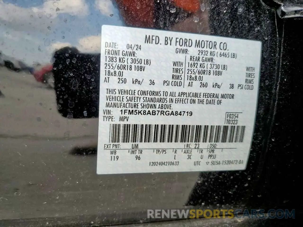 13 Photograph of a damaged car 1FM5K8AB7RGA84719 FORD EXPLORER 2024