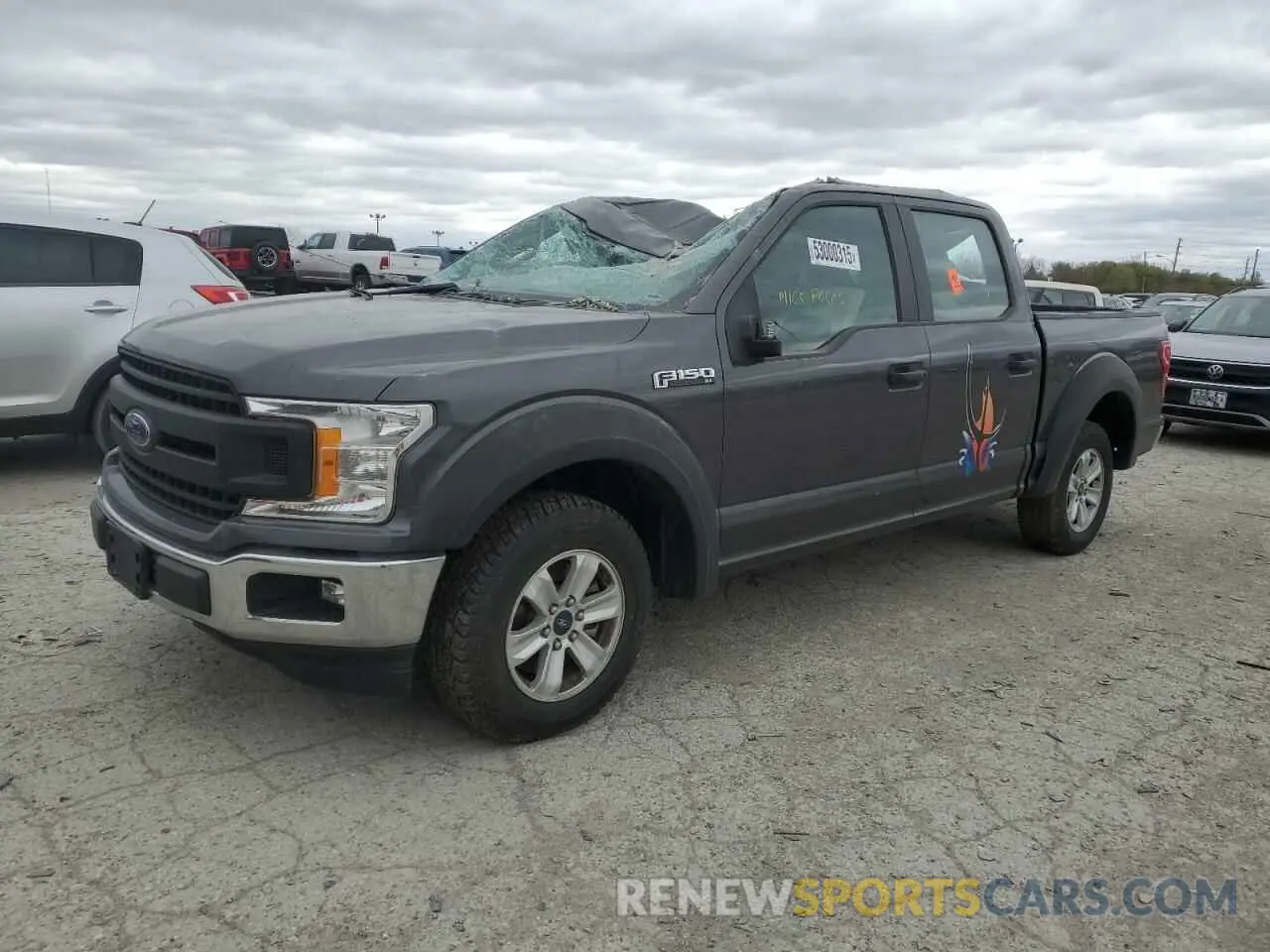 1 Photograph of a damaged car 1FTEW1CB4KKE45601 FORD F-150 2019