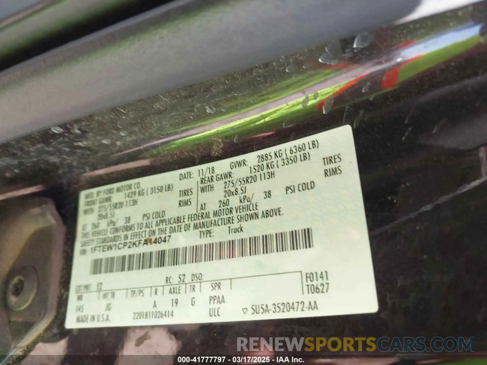 9 Photograph of a damaged car 1FTEW1CP2KFA14047 FORD F-150 2019