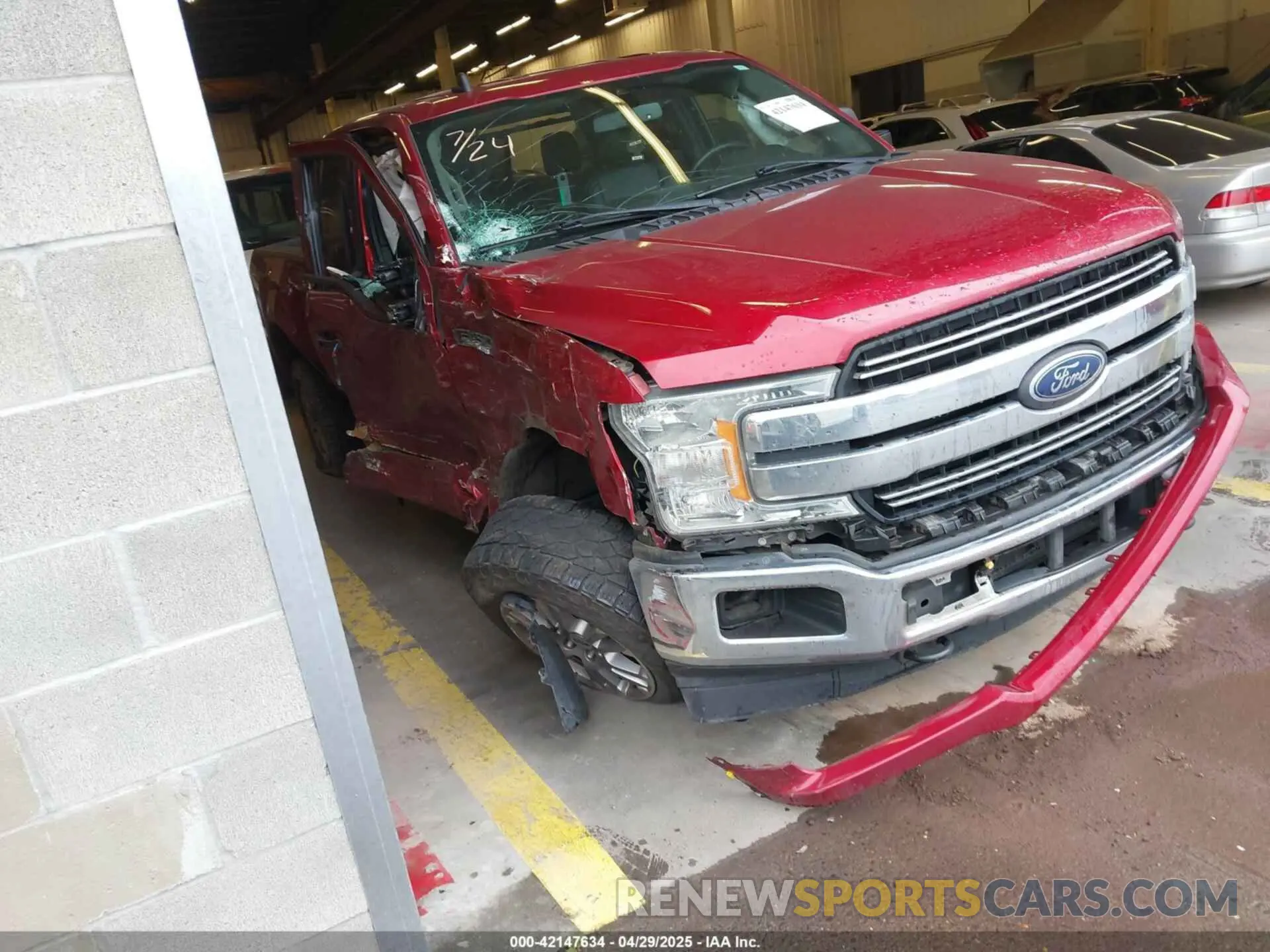 1 Photograph of a damaged car 1FTFX1E46KKC60997 FORD F-150 2019