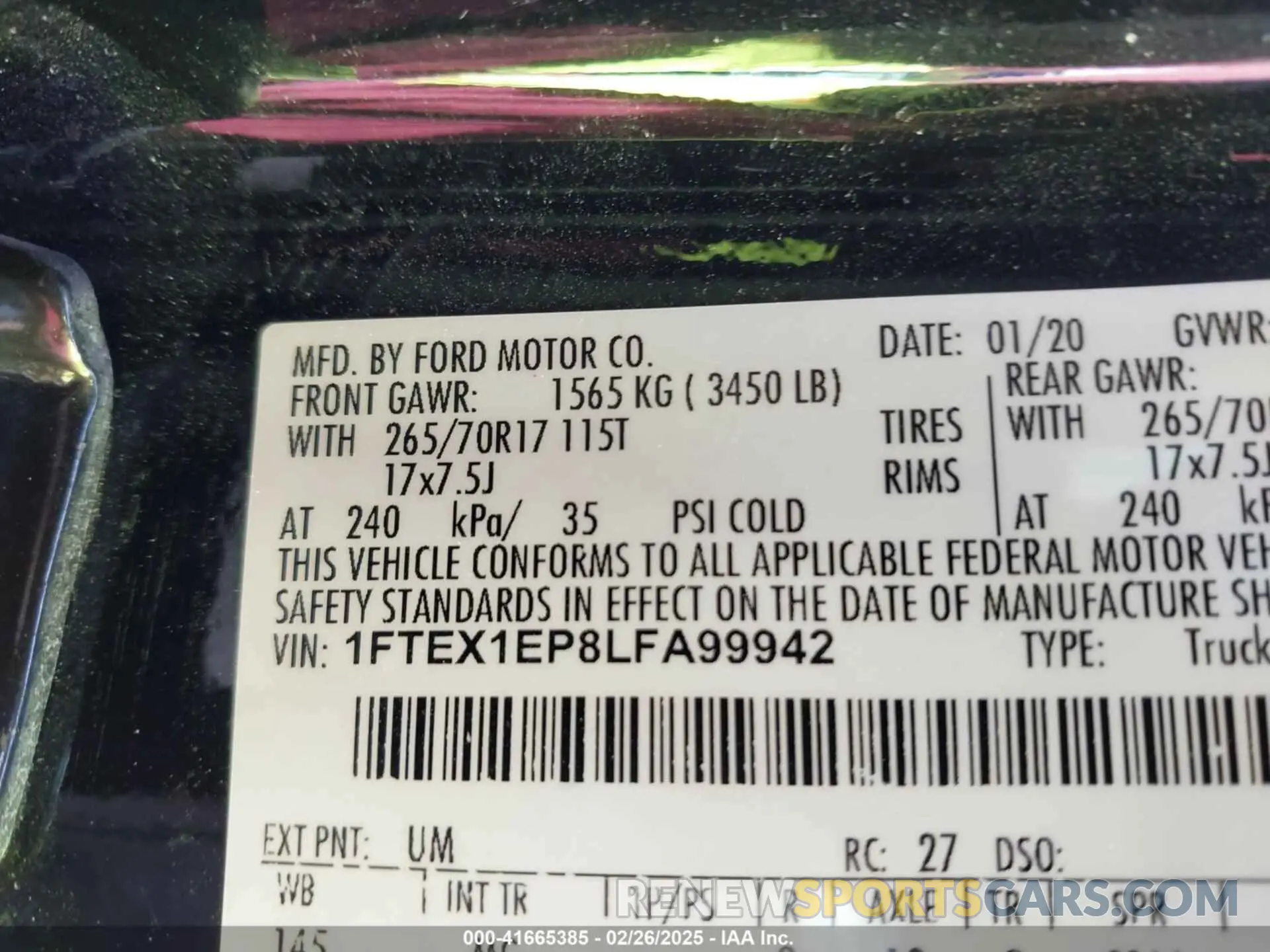 9 Photograph of a damaged car 1FTEX1EP8LFA99942 FORD F-150 2020