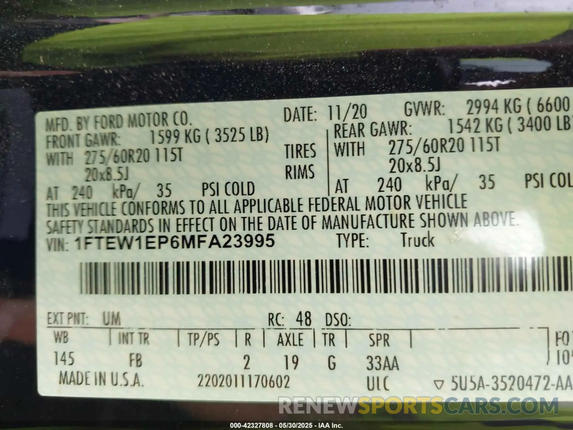 9 Photograph of a damaged car 1FTEW1EP6MFA23995 FORD F-150 2021