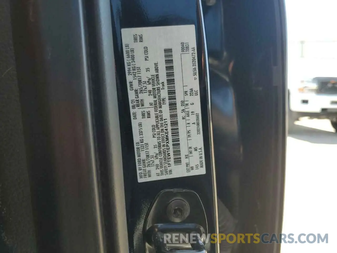 12 Photograph of a damaged car 1FTEW1EPXMKE41211 FORD F-150 2021