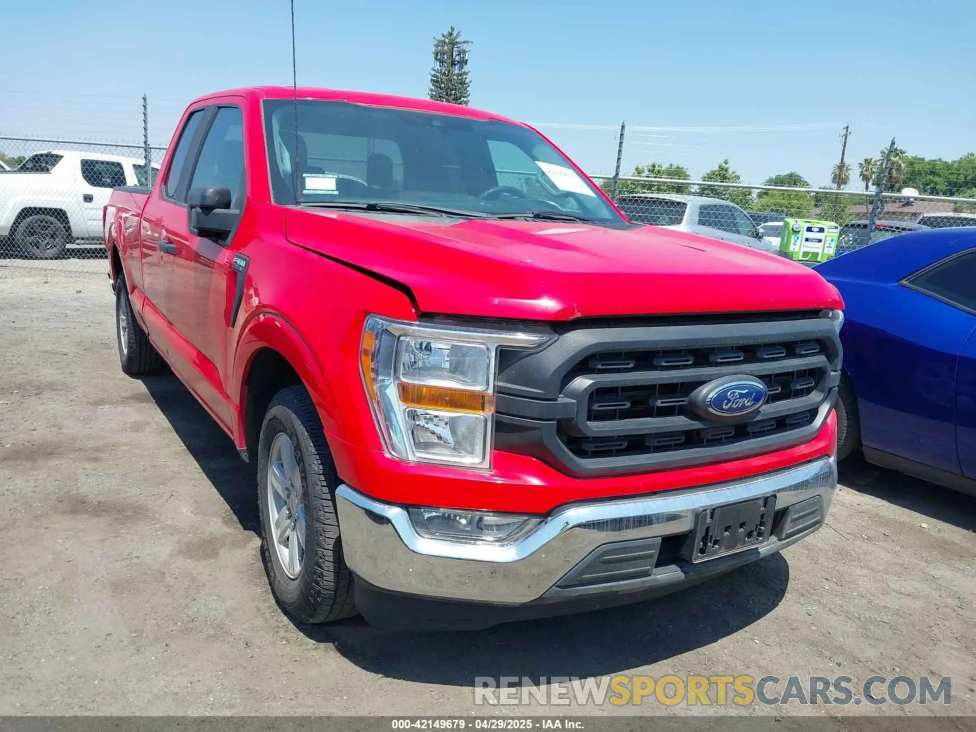 1 Photograph of a damaged car 1FTEX1C82MKE57427 FORD F-150 2021