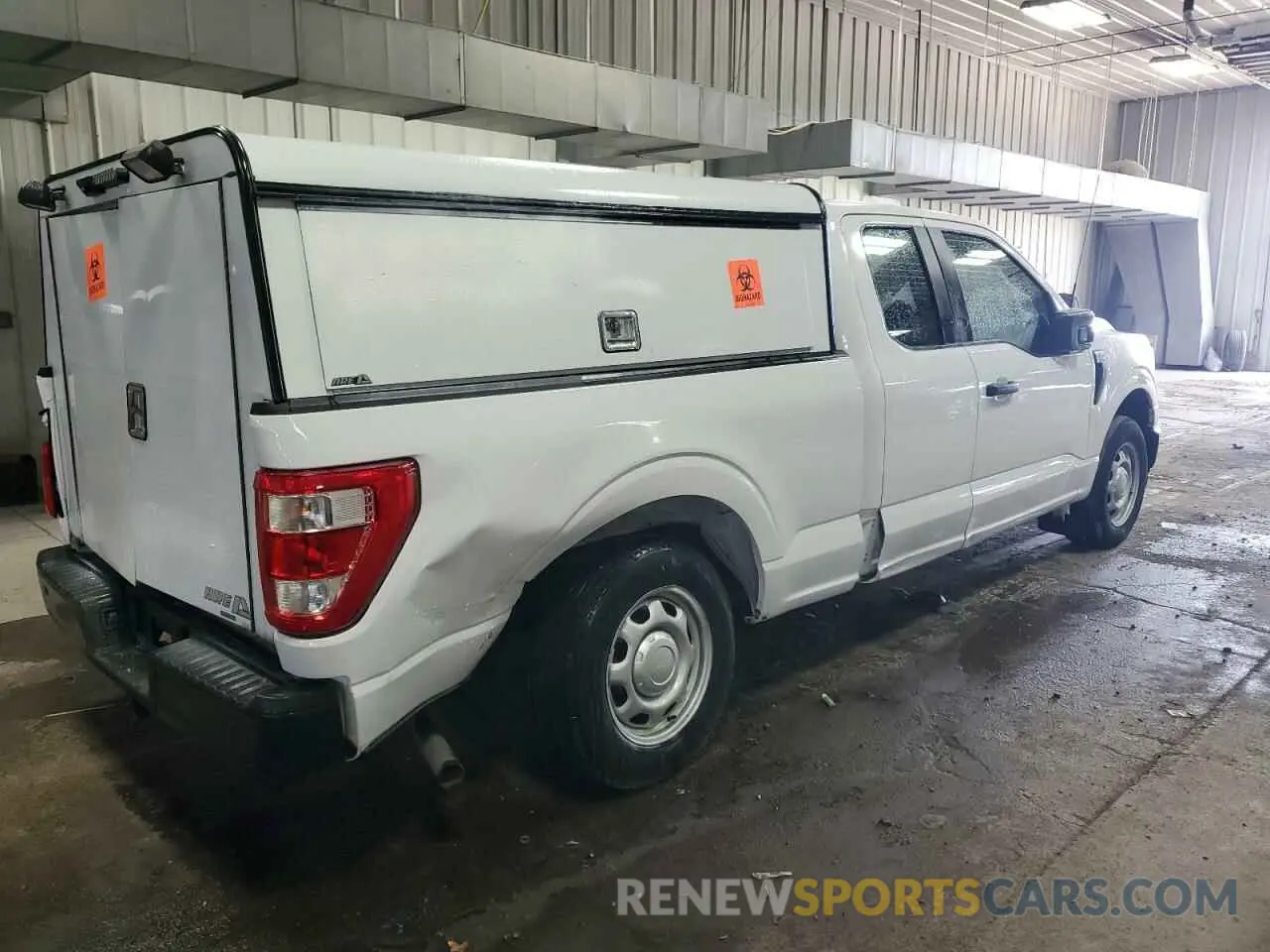 3 Photograph of a damaged car 1FTEX1CB8MKE44788 FORD F-150 2021