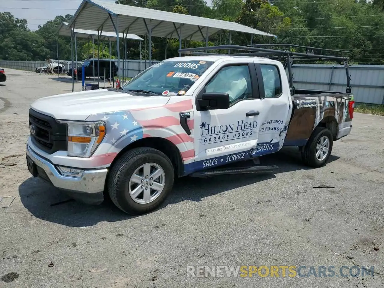 1 Photograph of a damaged car 1FTEX1CB9MKE32021 FORD F-150 2021