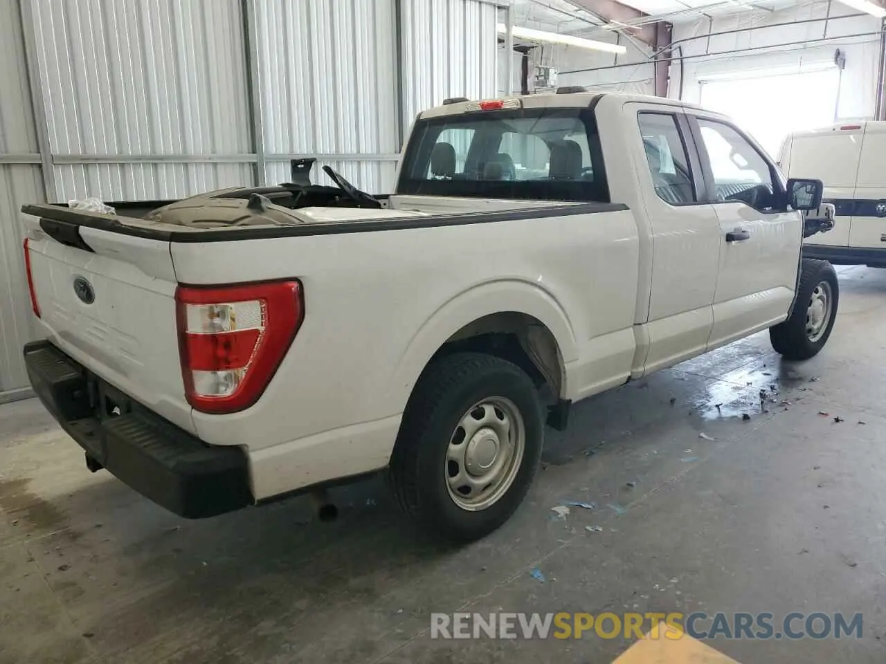 3 Photograph of a damaged car 1FTEX1CBXMKD83508 FORD F-150 2021