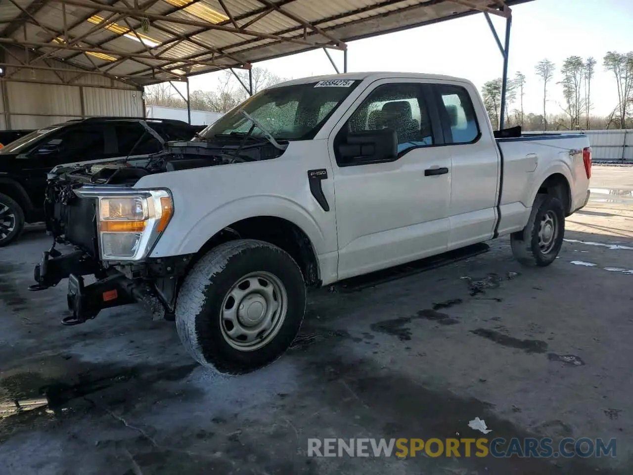 1 Photograph of a damaged car 1FTEX1EB0MKE46113 FORD F-150 2021