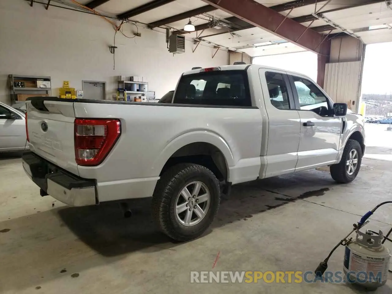 3 Photograph of a damaged car 1FTEX1EB1MFA67047 FORD F-150 2021