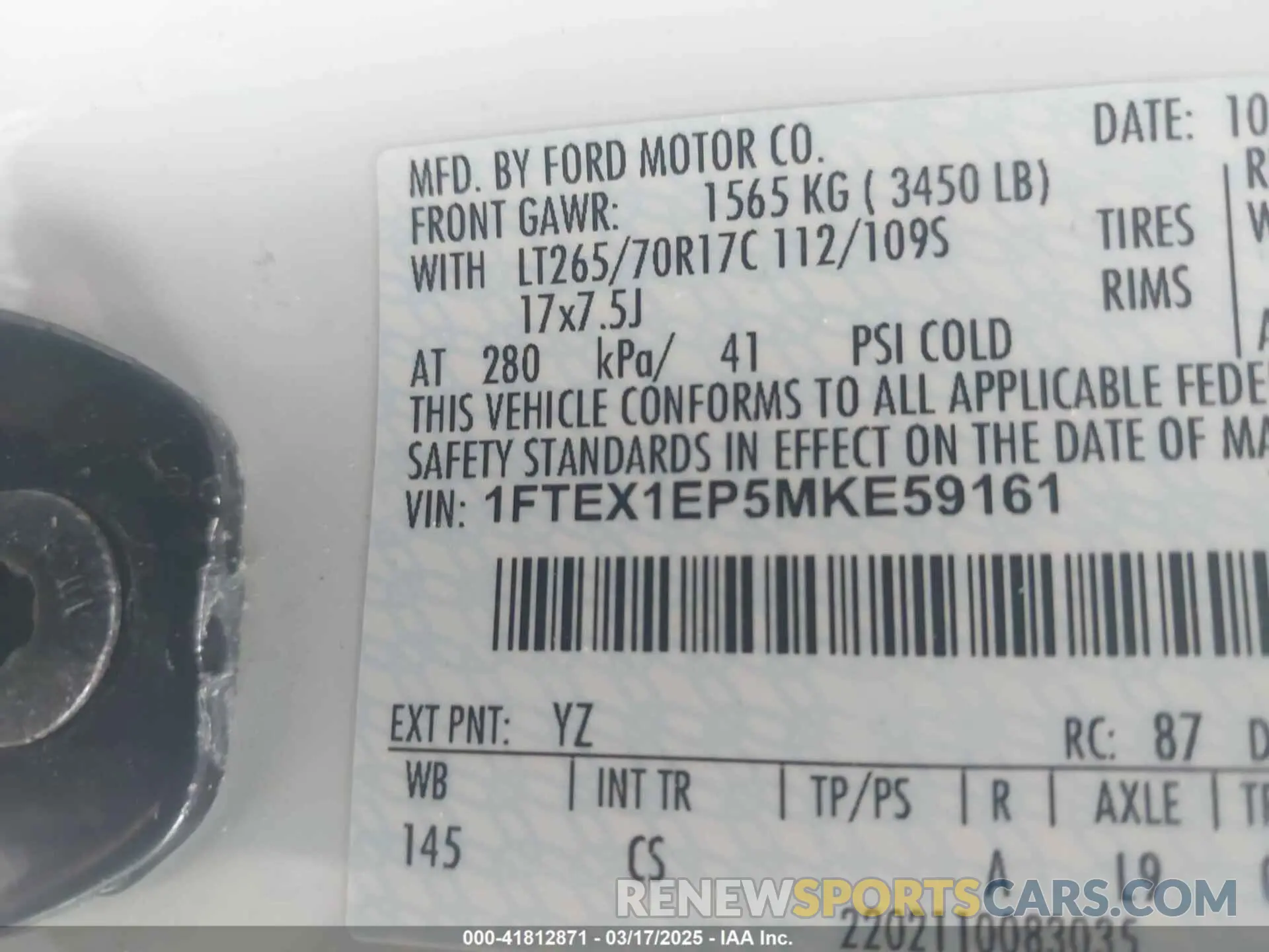9 Photograph of a damaged car 1FTEX1EP5MKE59161 FORD F-150 2021