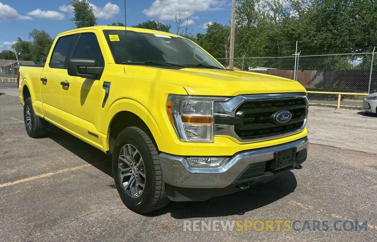 1 Photograph of a damaged car 1FTFW1E10MFC27191 FORD F-150 2021