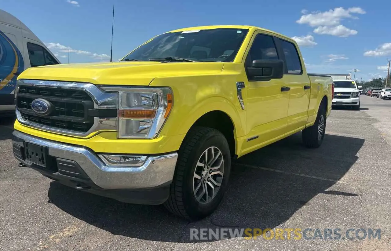 2 Photograph of a damaged car 1FTFW1E10MFC27191 FORD F-150 2021