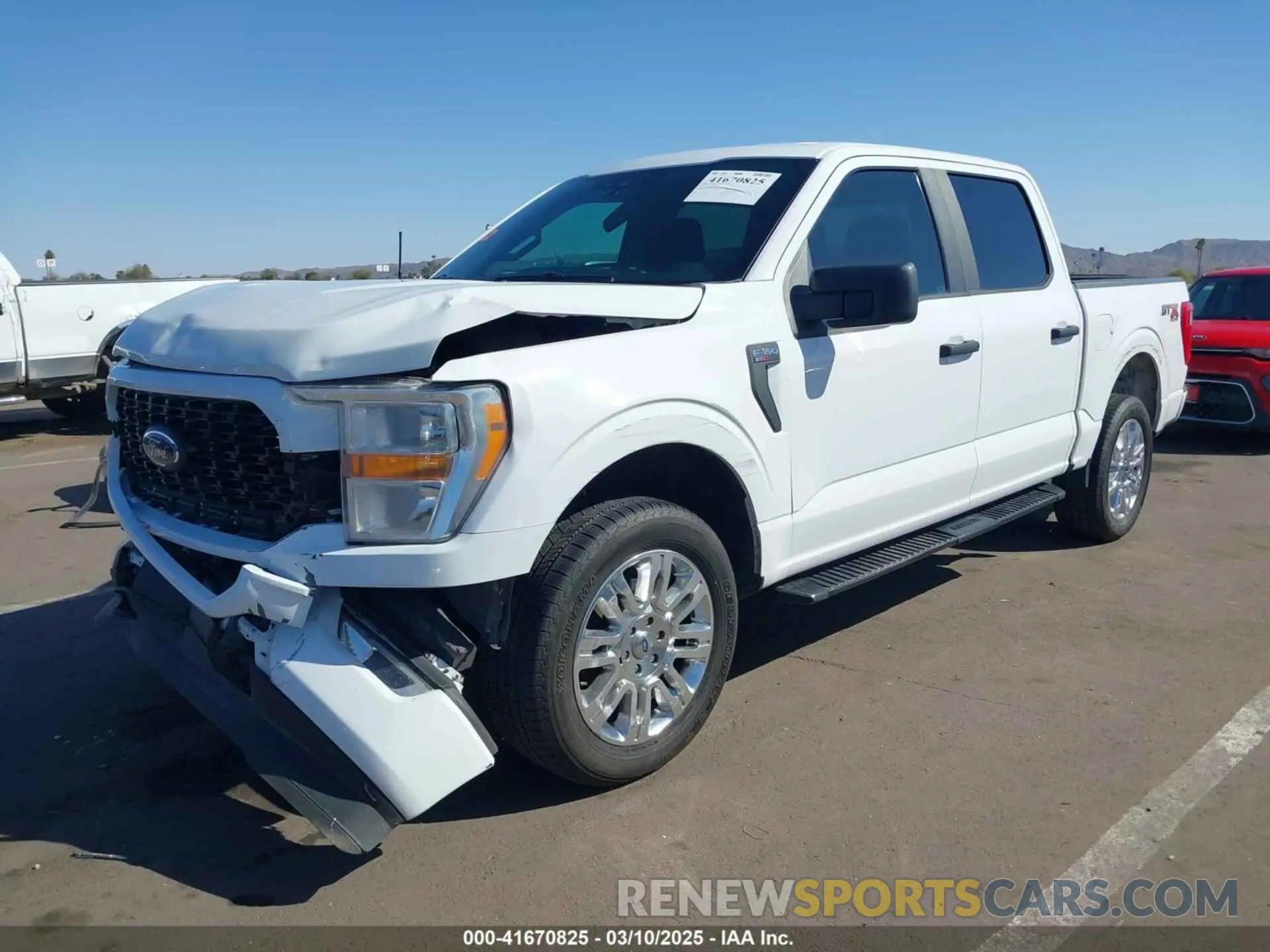 2 Photograph of a damaged car 1FTFW1E51MKD26144 FORD F-150 2021