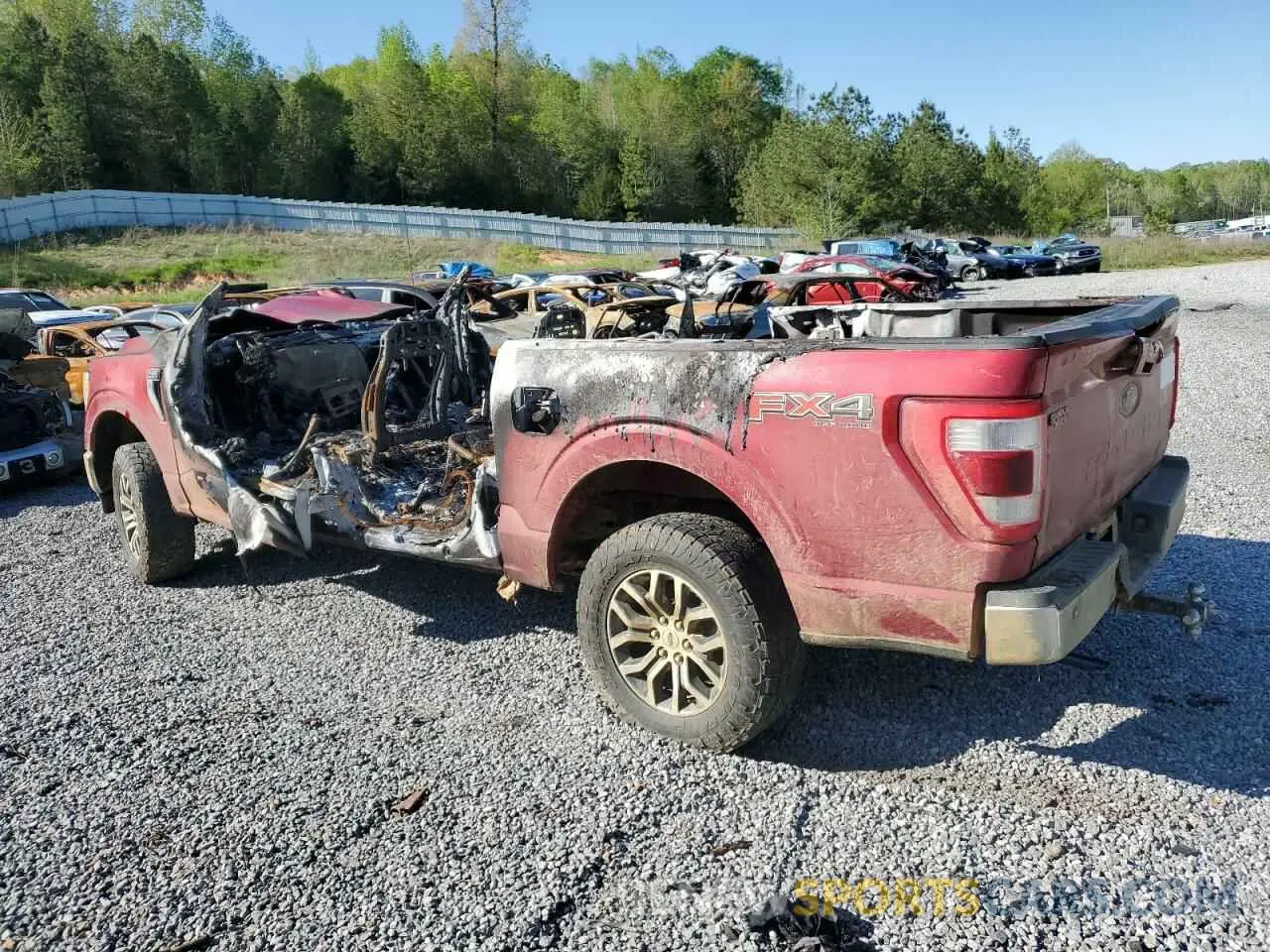 2 Photograph of a damaged car 1FTFW1E55MKD84130 FORD F-150 2021