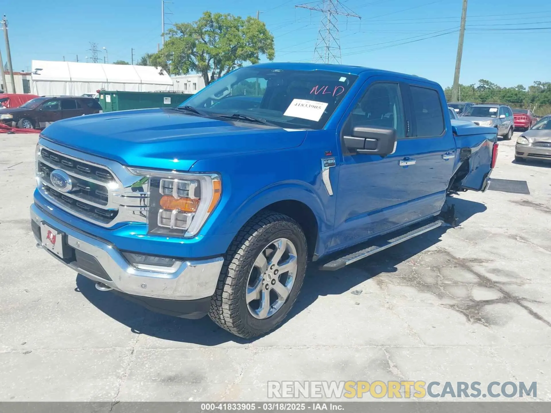 2 Photograph of a damaged car 1FTFW1E83MFA36636 FORD F-150 2021