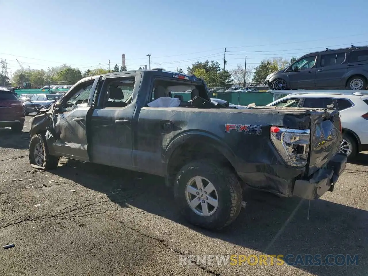 2 Photograph of a damaged car 1FTFW1E86MKE19767 FORD F-150 2021