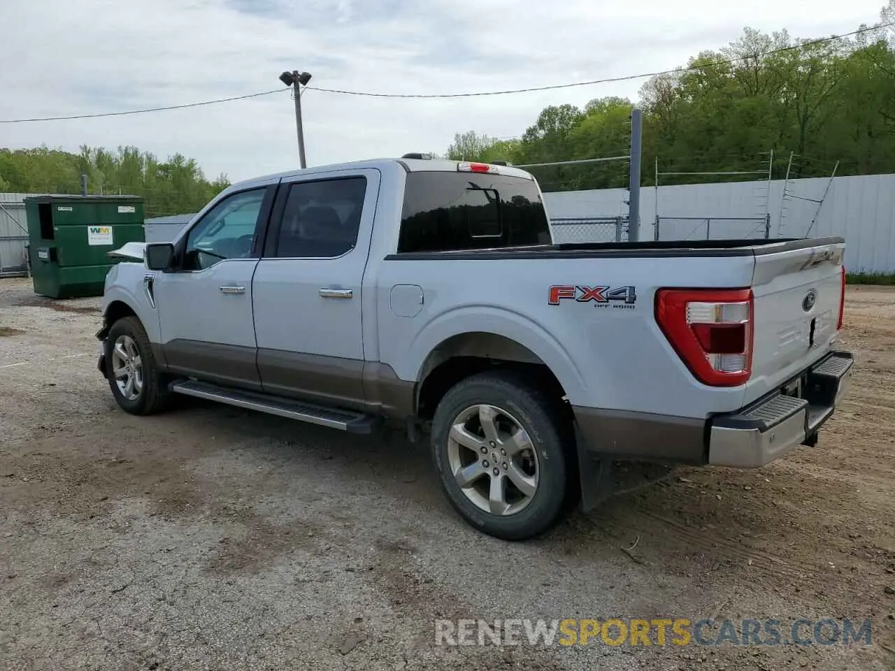 2 Photograph of a damaged car 1FTFW1E86MKE52011 FORD F-150 2021