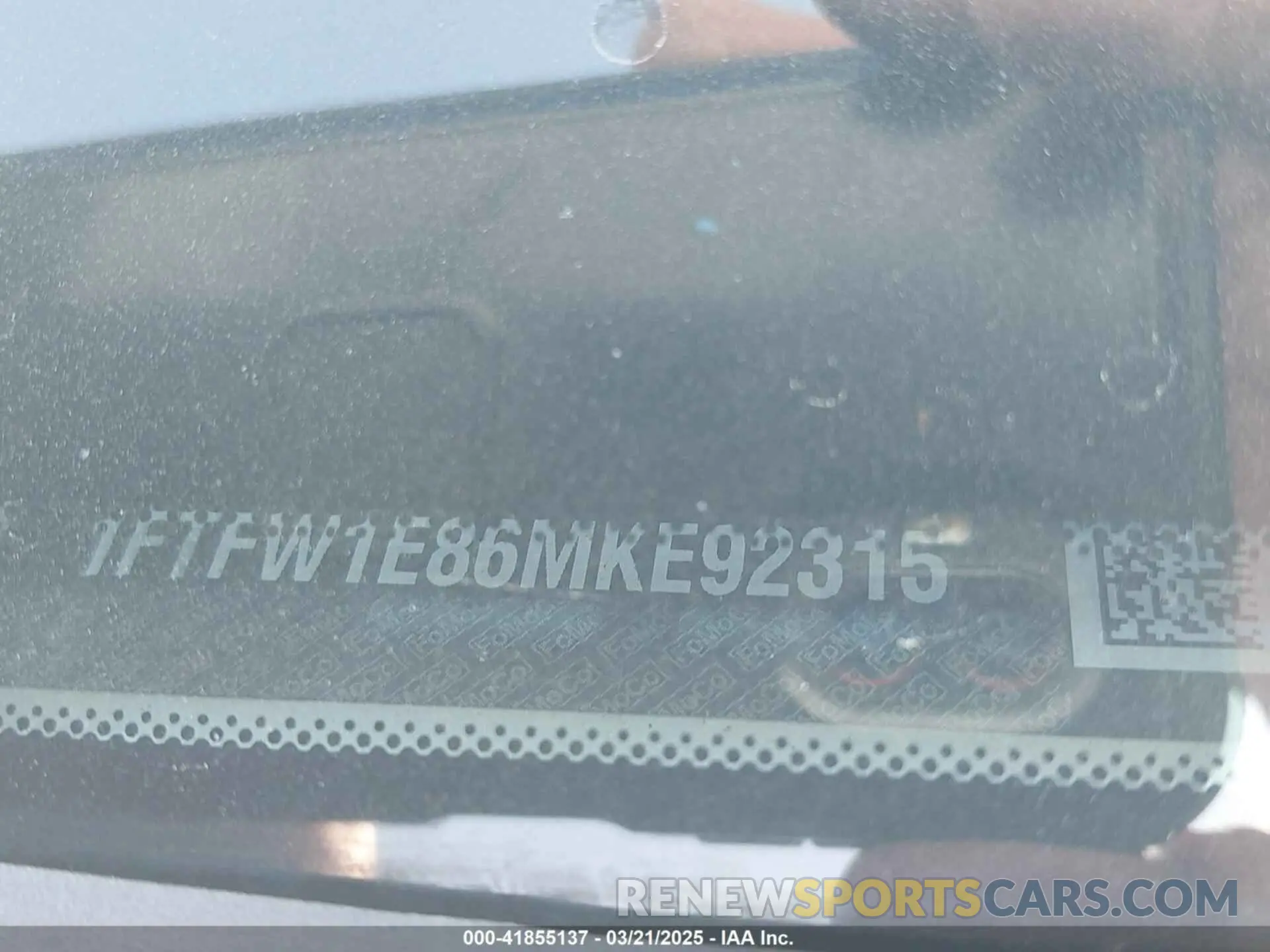 9 Photograph of a damaged car 1FTFW1E86MKE92315 FORD F-150 2021