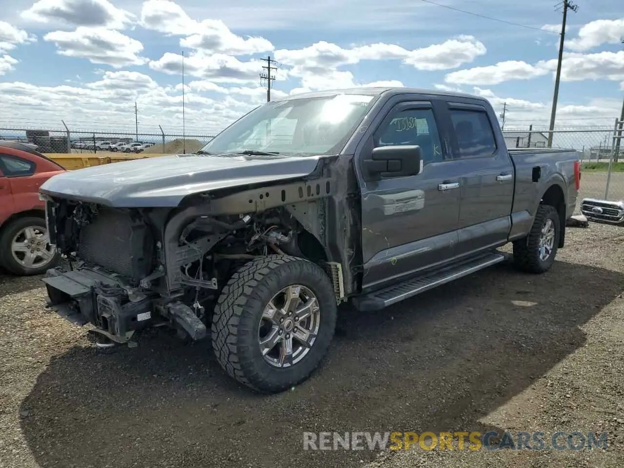 1 Photograph of a damaged car 1FTFW1E87MFA62933 FORD F-150 2021