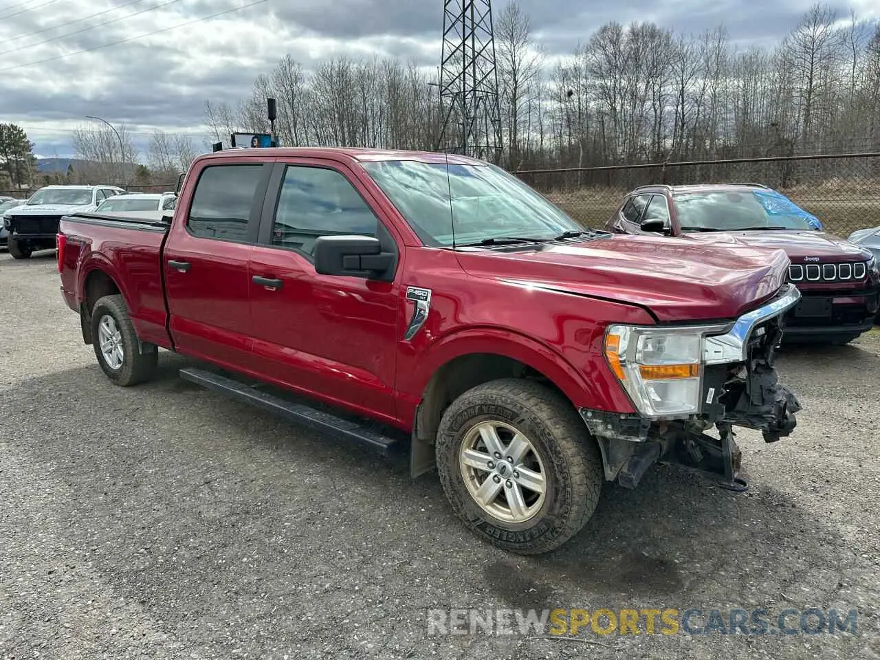 2 Photograph of a damaged car 1FTFW1E89MKD76865 FORD F-150 2021