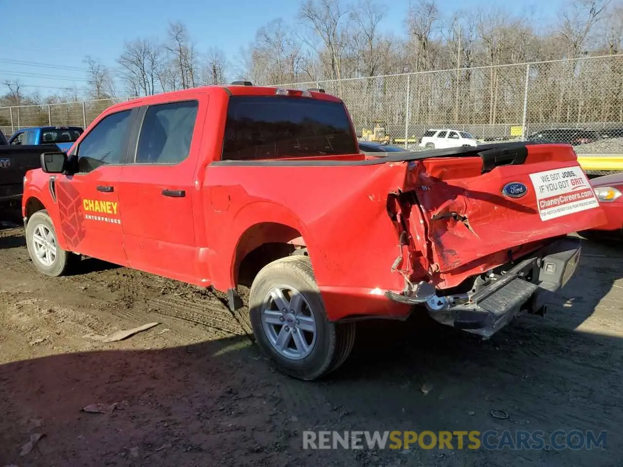 2 Photograph of a damaged car 1FTEW1CB8NKD18631 FORD F-150 2022