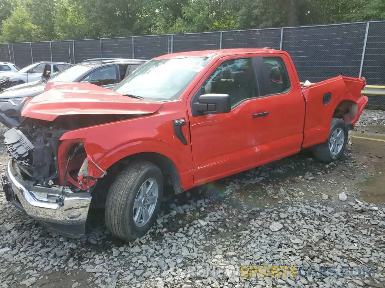 1 Photograph of a damaged car 1FTEX1CB2NKD18637 FORD F-150 2022