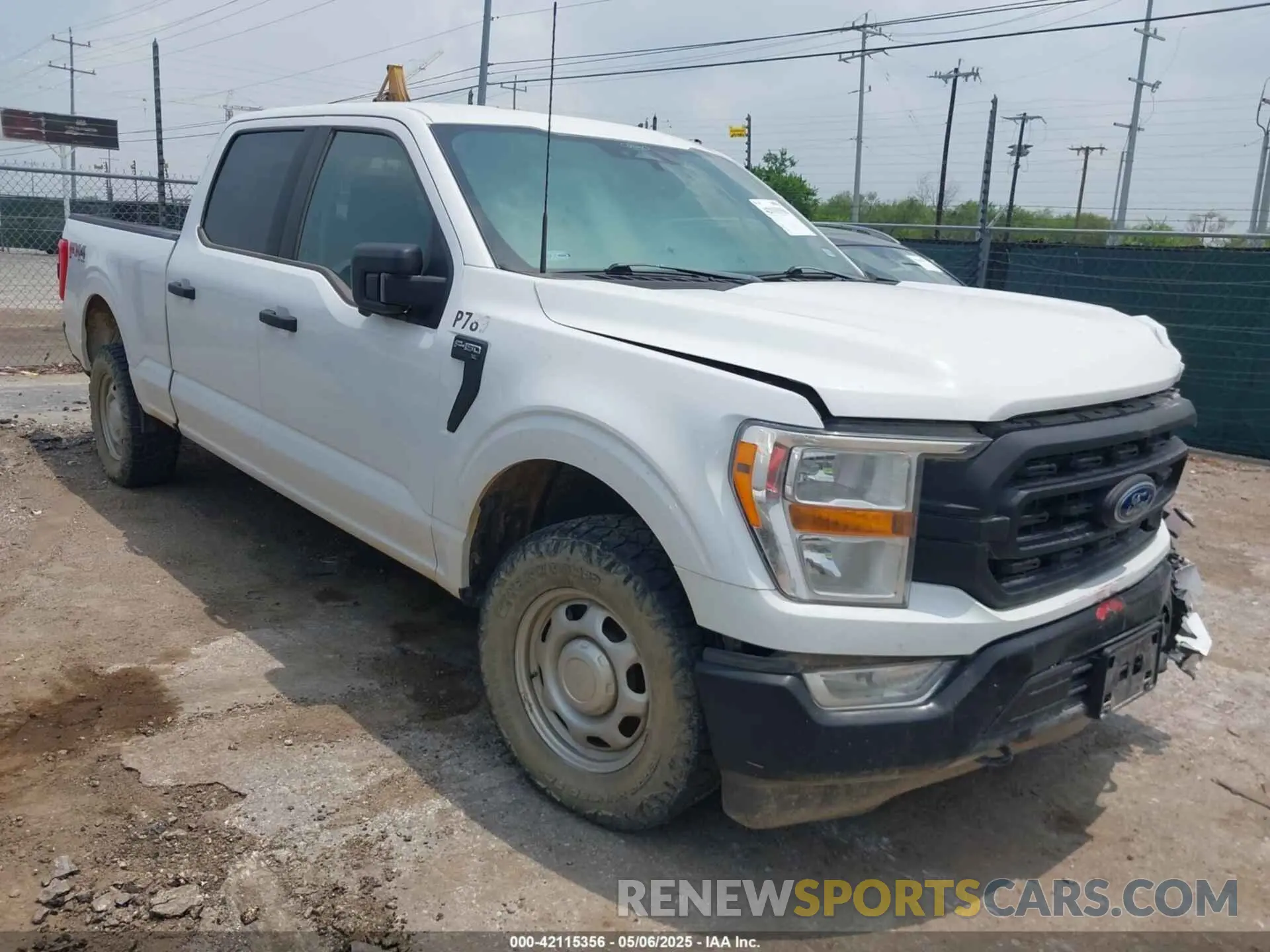 1 Photograph of a damaged car 1FTFW1E57NKE11717 FORD F-150 2022