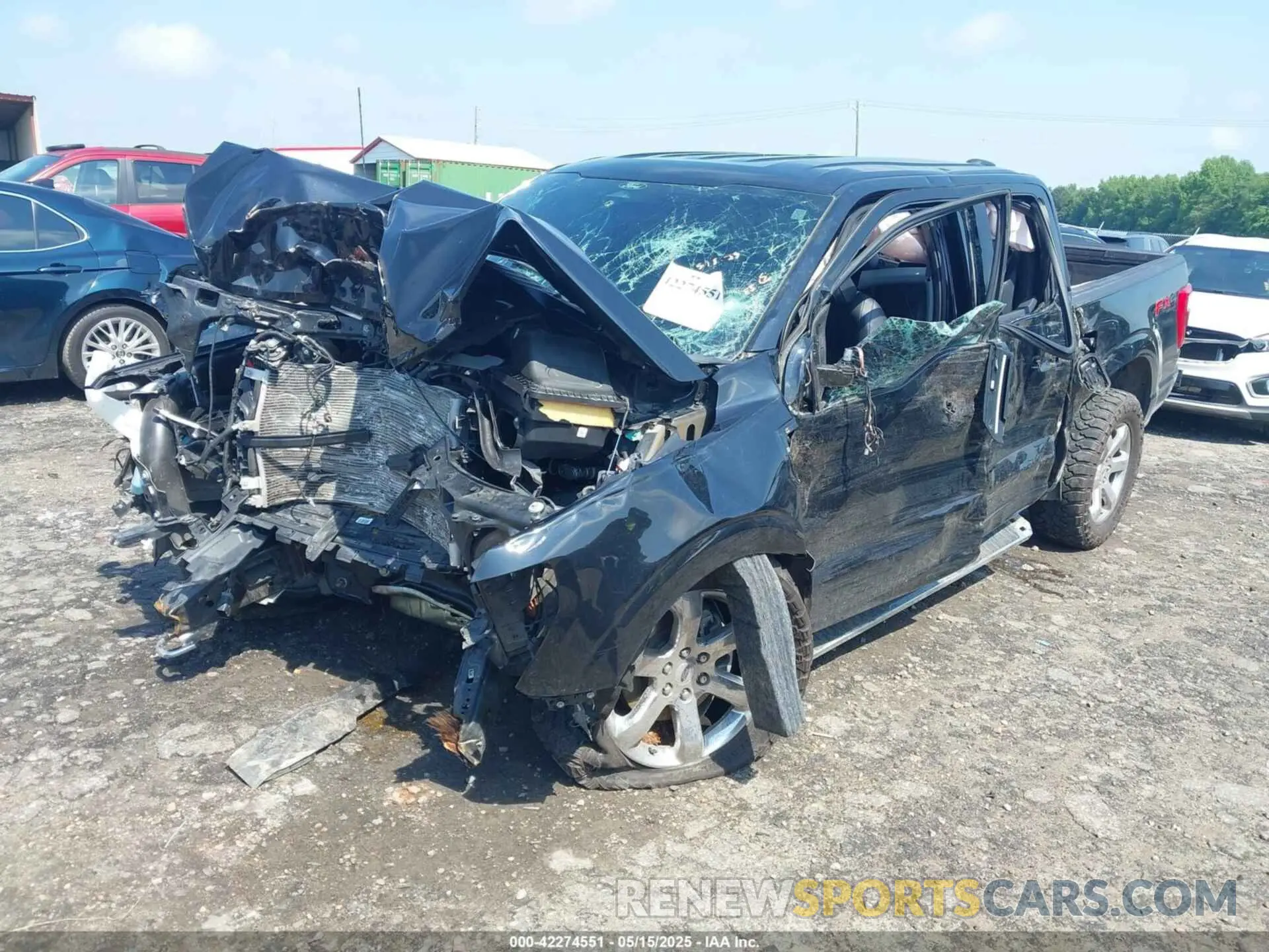 2 Photograph of a damaged car 1FTFW1E83NFC07919 FORD F-150 2022