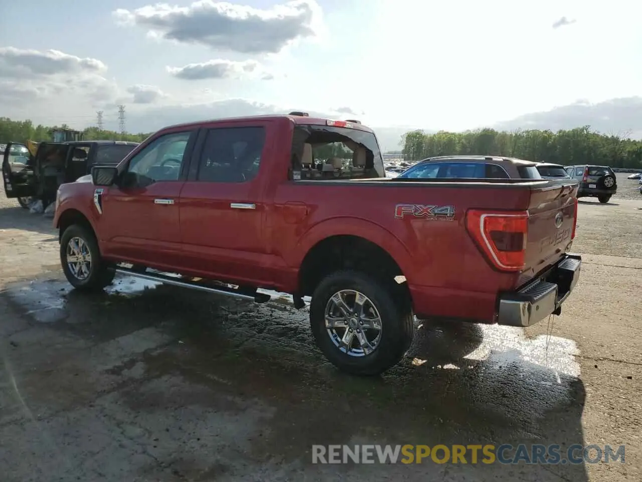 2 Photograph of a damaged car 1FTFW1E86NKE84605 FORD F-150 2022