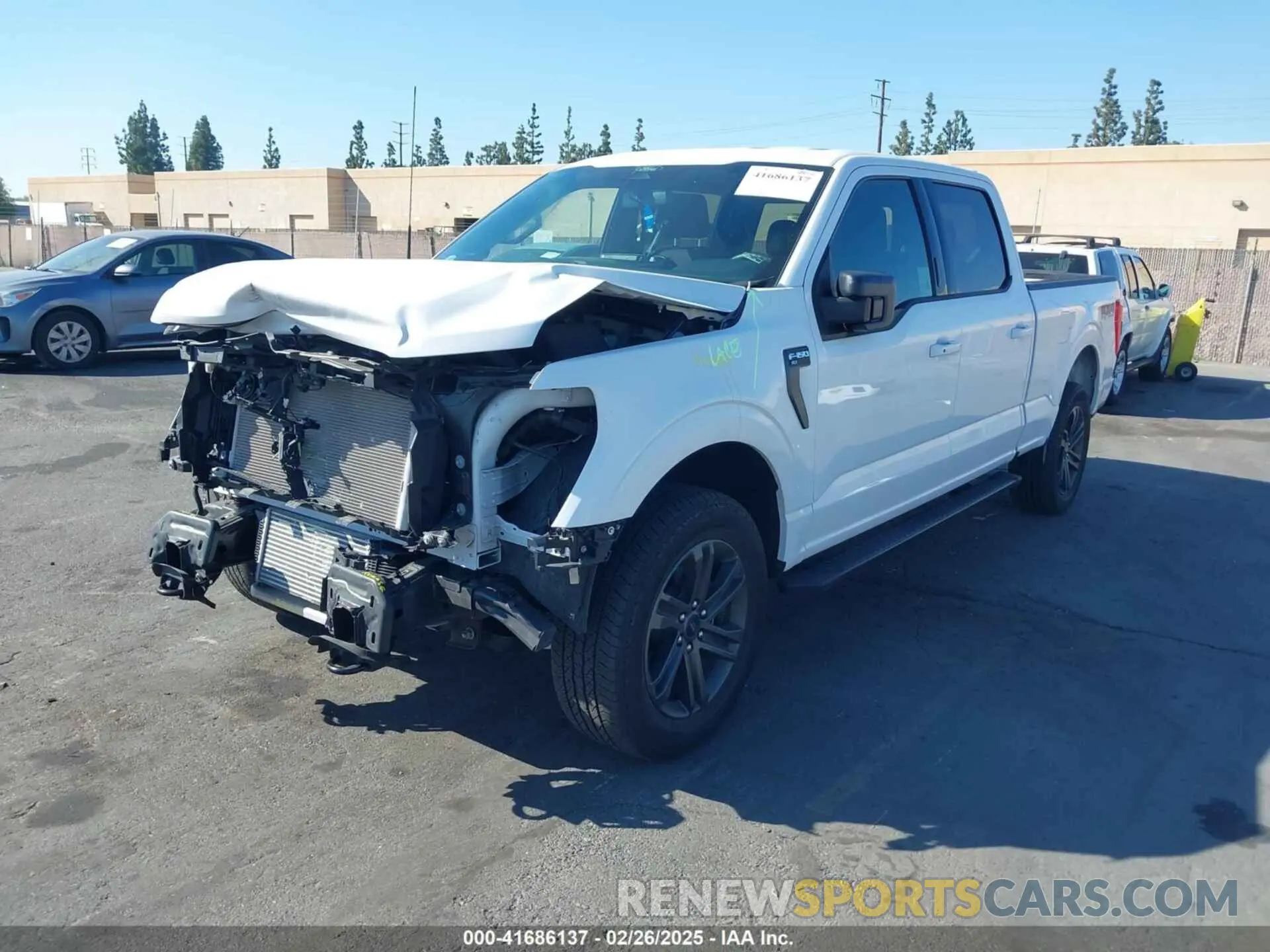 2 Photograph of a damaged car 1FTFW1E87NKE43237 FORD F-150 2022