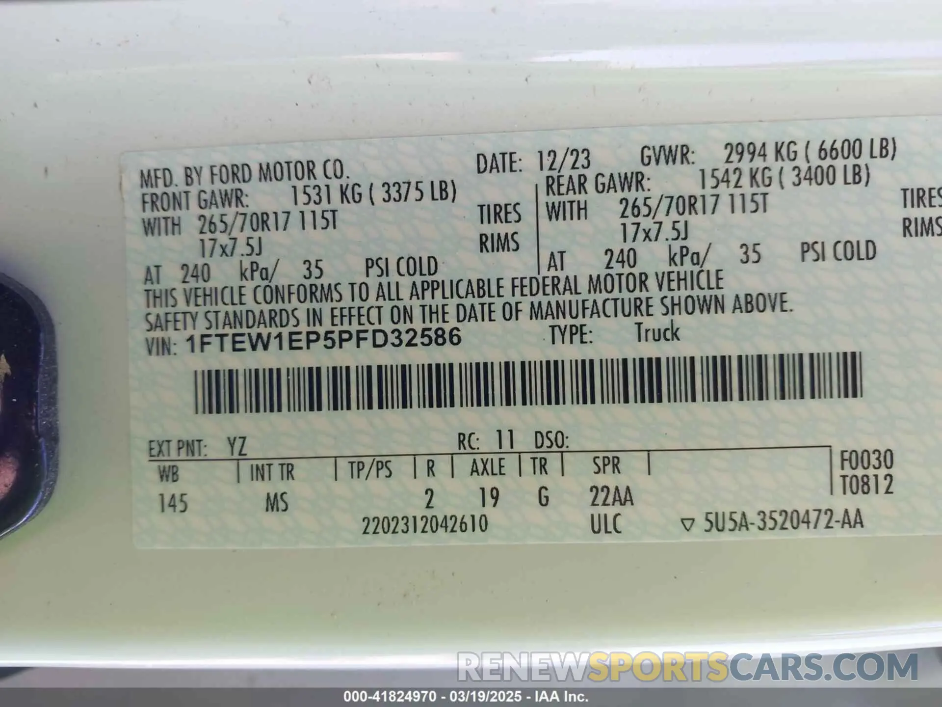 9 Photograph of a damaged car 1FTEW1EP5PFD32586 FORD F-150 2023