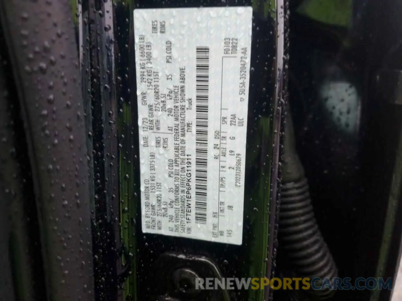 14 Photograph of a damaged car 1FTEW1EP6PKG11911 FORD F-150 2023