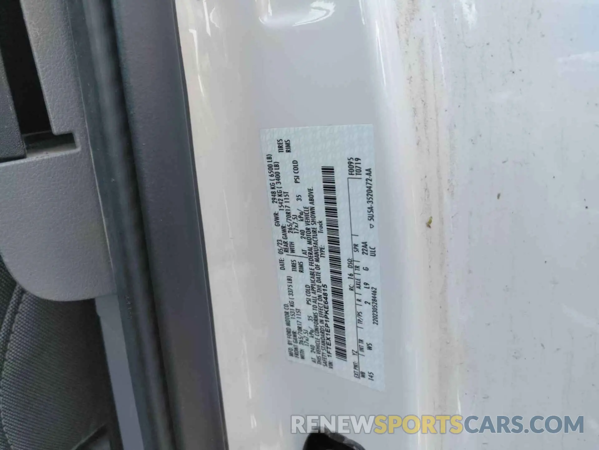 3 Photograph of a damaged car 1FTEX1EP1PKE64815 FORD F-150 2023