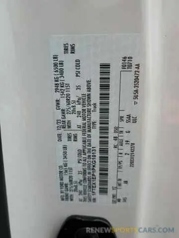 12 Photograph of a damaged car 1FTEX1EP1PKG10131 FORD F-150 2023