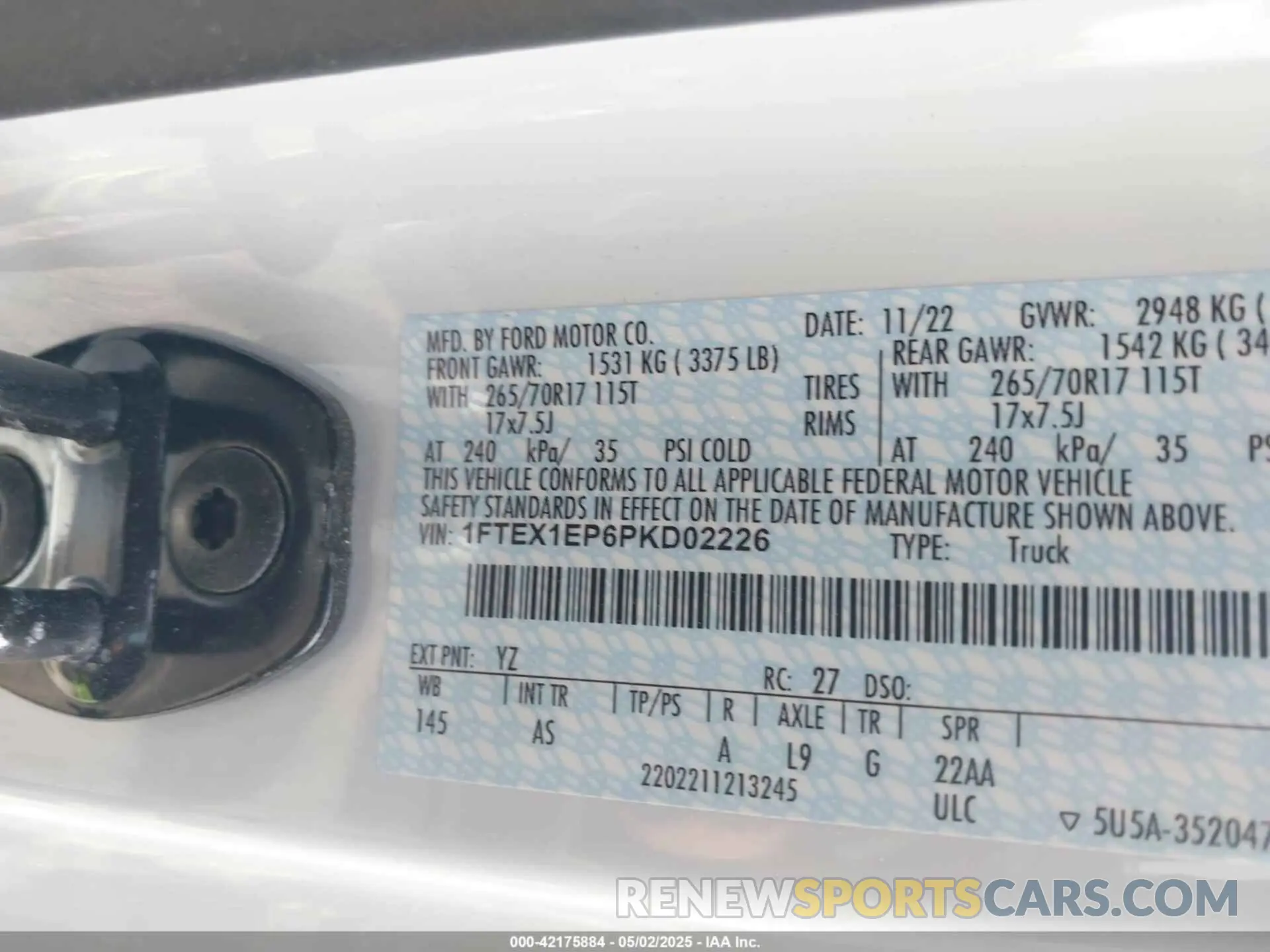 9 Photograph of a damaged car 1FTEX1EP6PKD02226 FORD F-150 2023