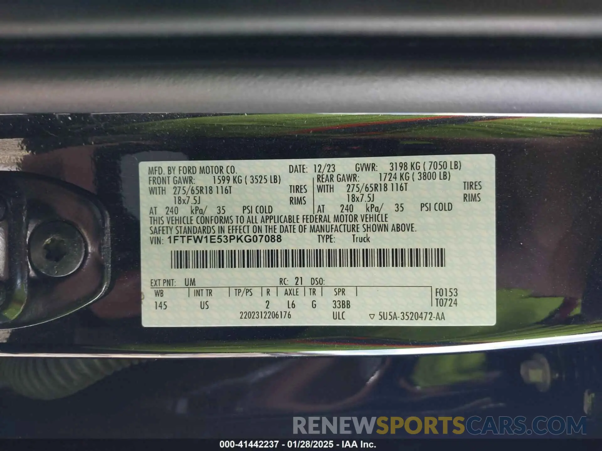 9 Photograph of a damaged car 1FTFW1E53PKG07088 FORD F-150 2023