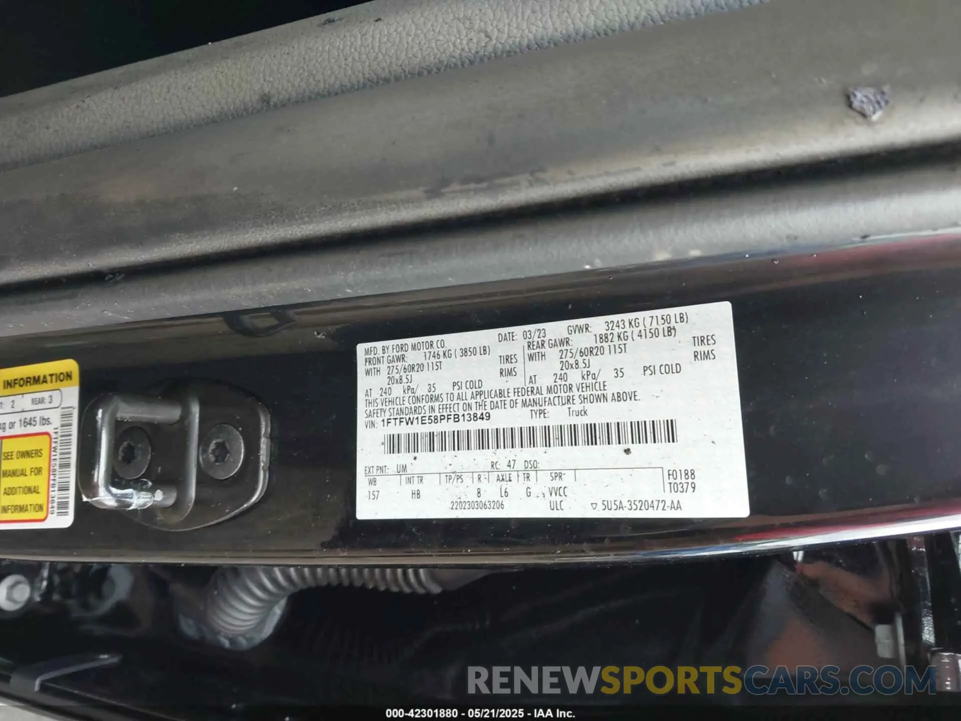 9 Photograph of a damaged car 1FTFW1E58PFB13849 FORD F-150 2023