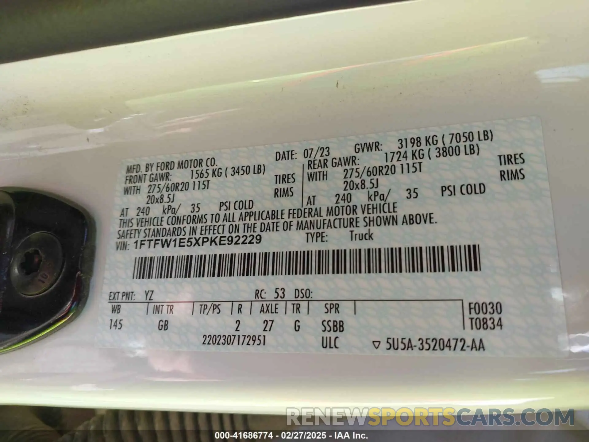 9 Photograph of a damaged car 1FTFW1E5XPKE92229 FORD F-150 2023