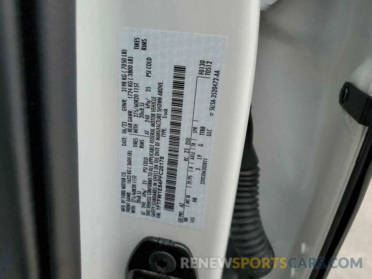 12 Photograph of a damaged car 1FTFW1E84PFC20178 FORD F-150 2023