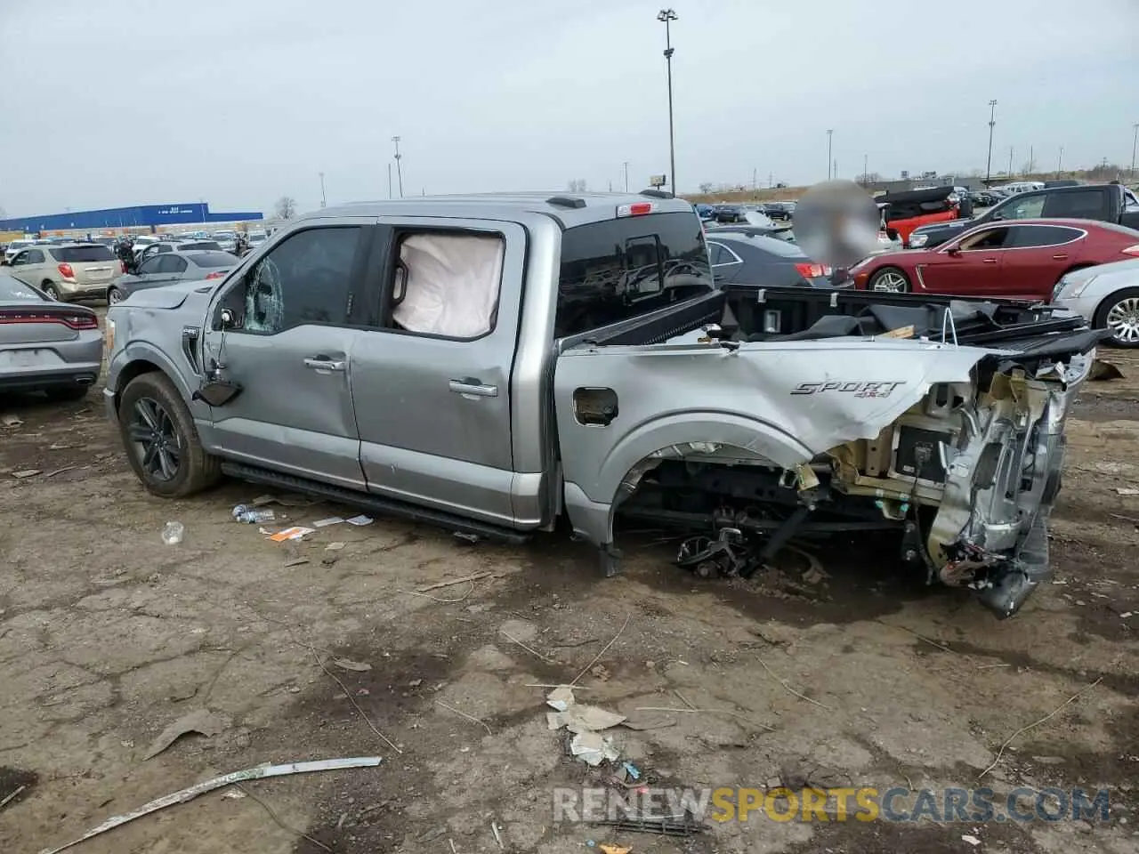 2 Photograph of a damaged car 1FTFW1E87PKG11414 FORD F-150 2023