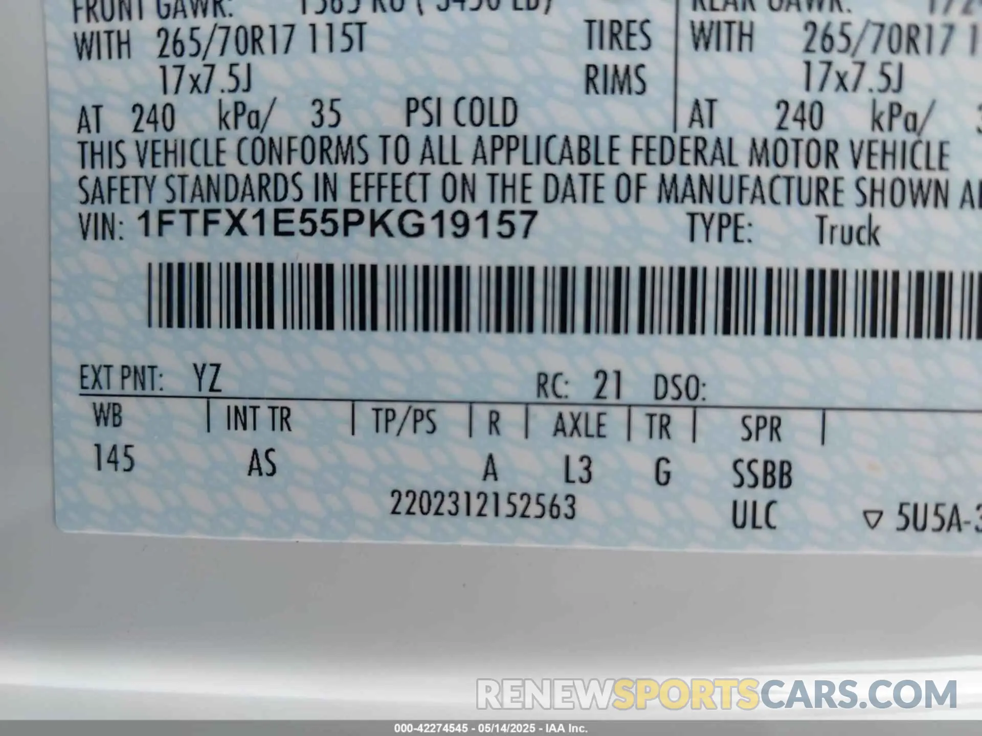 9 Photograph of a damaged car 1FTFX1E55PKG19157 FORD F-150 2023