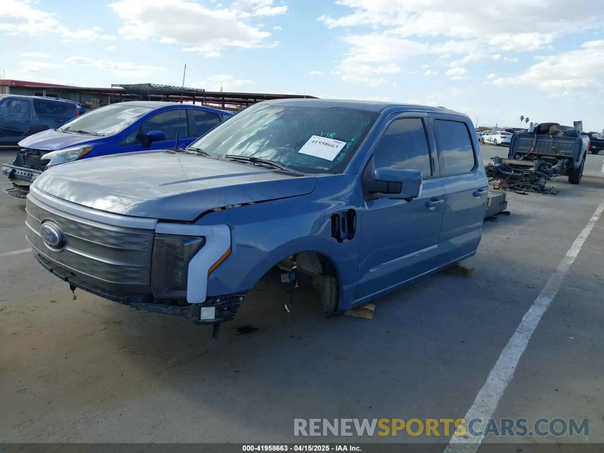 2 Photograph of a damaged car 1FT6W1EV0PWG50635 FORD F-150 LIGHTNING 2023